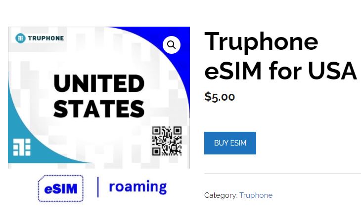 buy truphone esim step 1