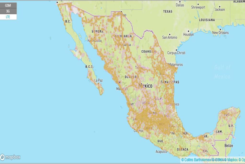 esim coverage map in the americas