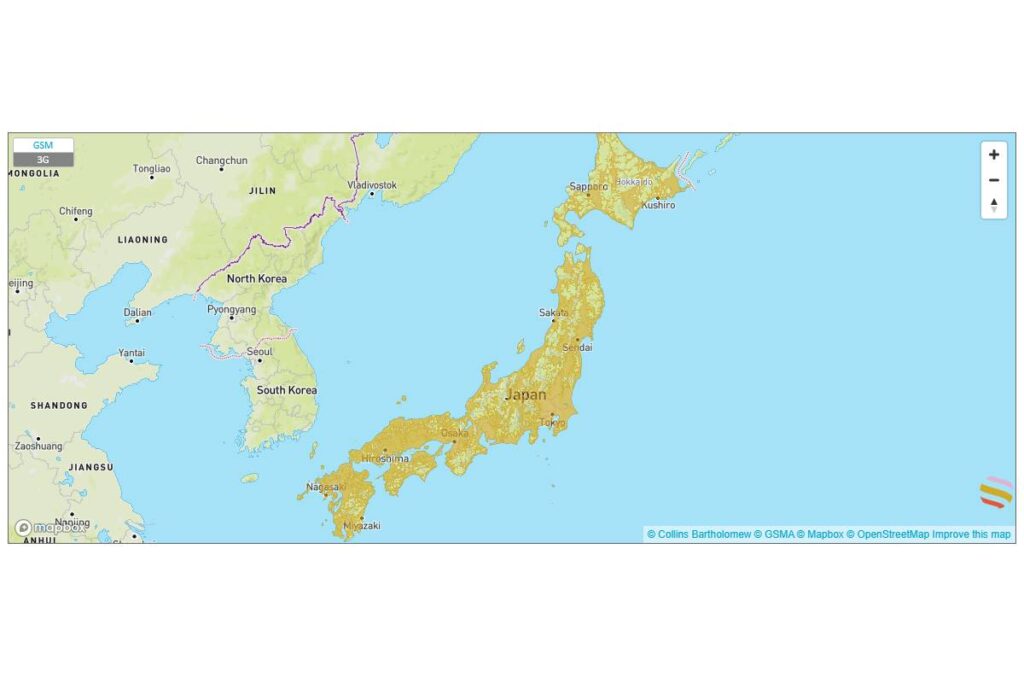 esim coverage map in asia