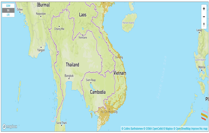 coverage map of an esim in vietnam
