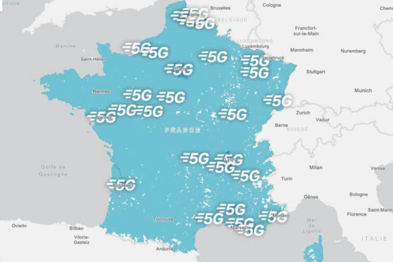 Bouygues Telecom coverage map in France
