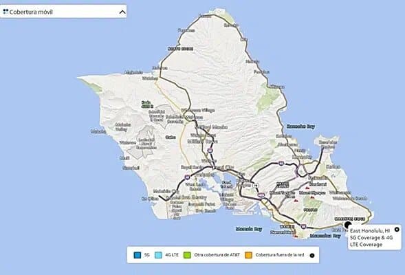 att mobile coverage map in hawaii