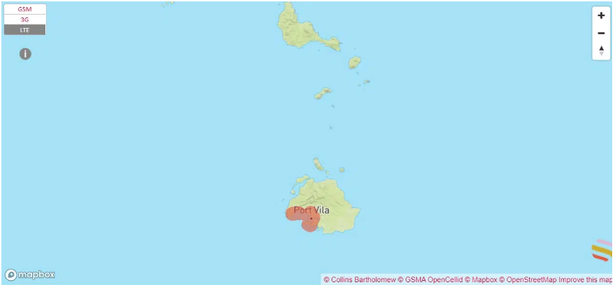 Digicel 4G coverage map