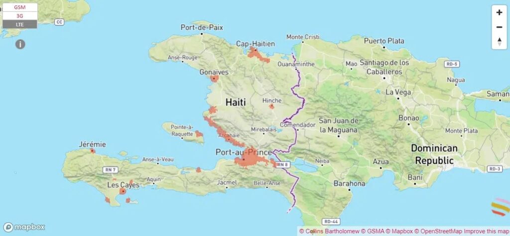 digicel coverage map haiti