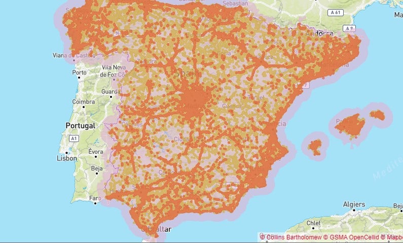 movistar coverage map in spain