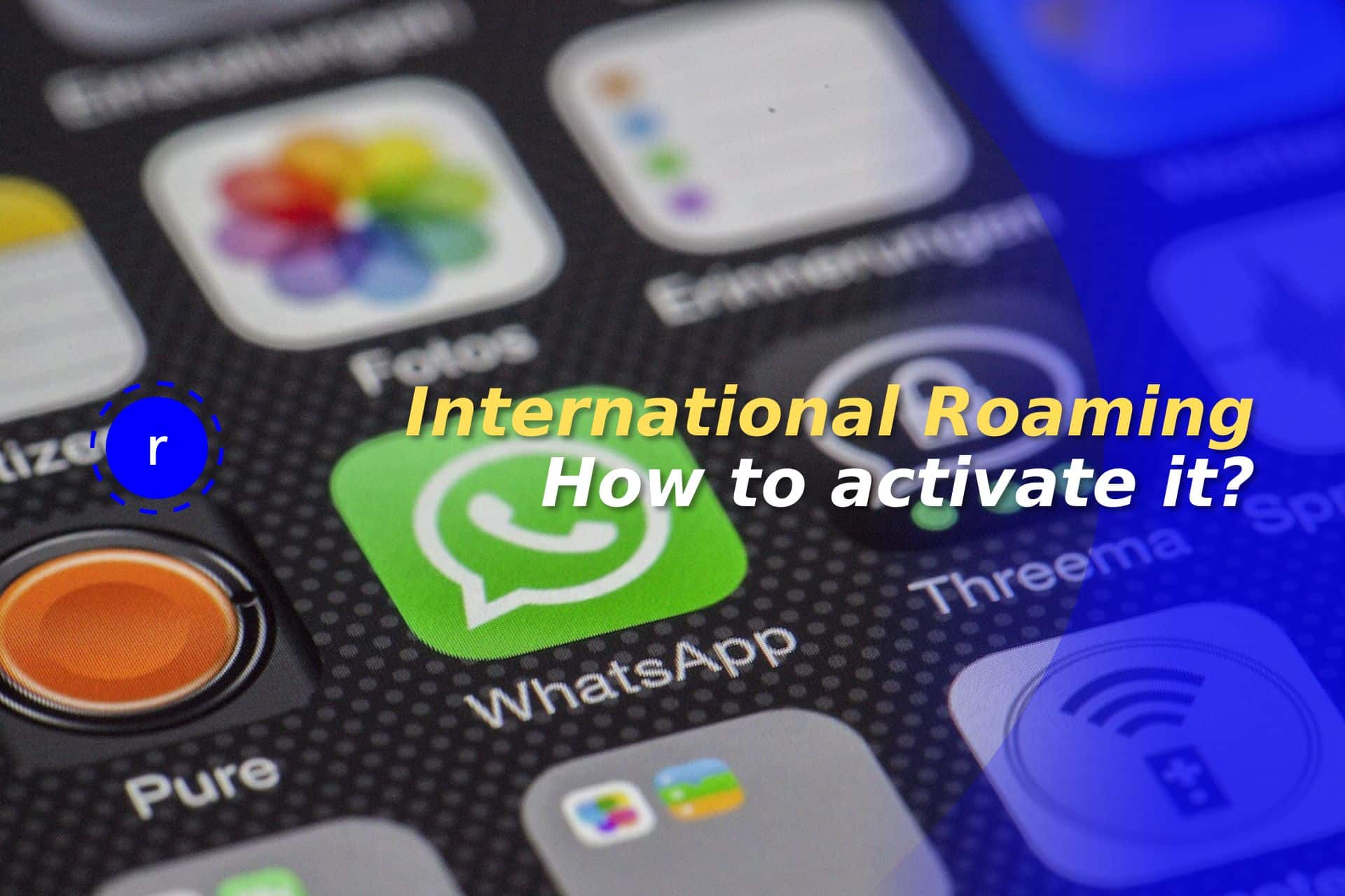 activate roaming abroad