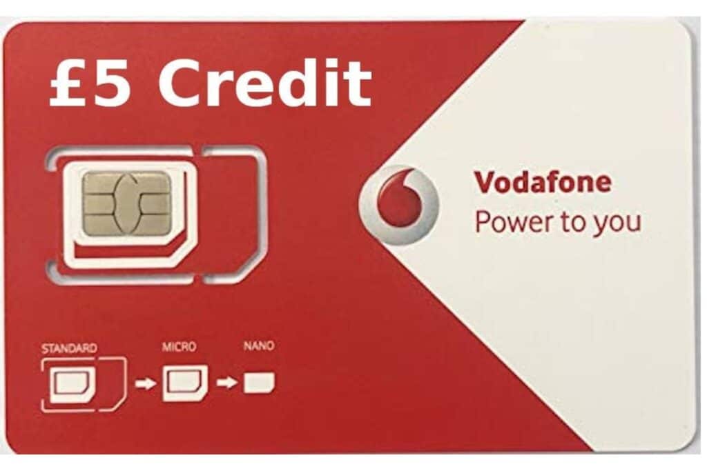 Prepaid Card with Calls from Vodafone.