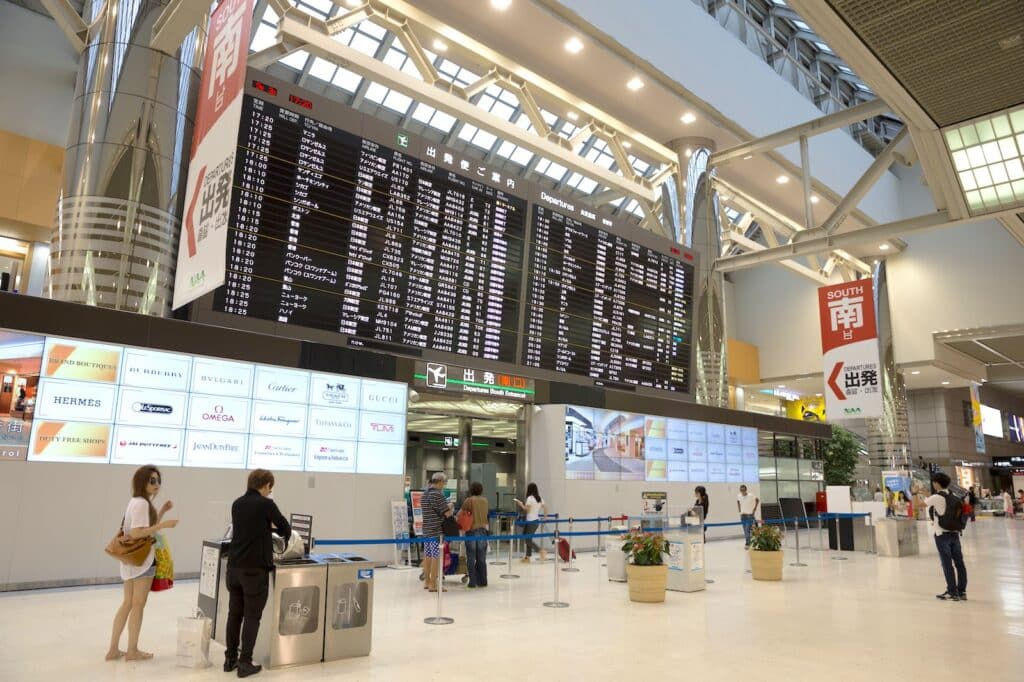 Narita International Airport in Japan