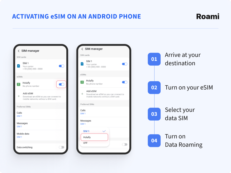 Activating eSIM on an Android Phone